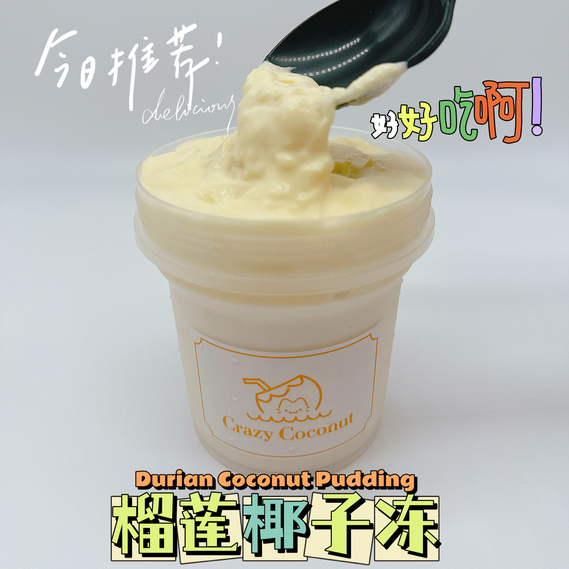 榴莲椰子冻Durian Coconut Pudding