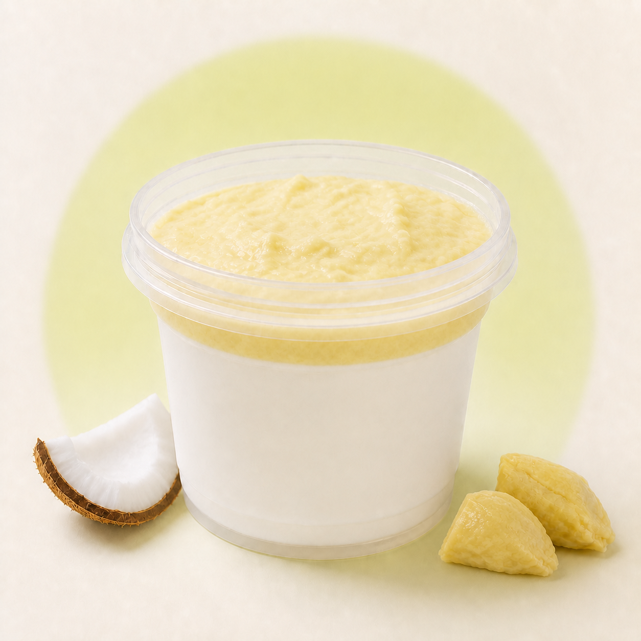 Durian Coconut Pudding dessert by Crazy Coconut