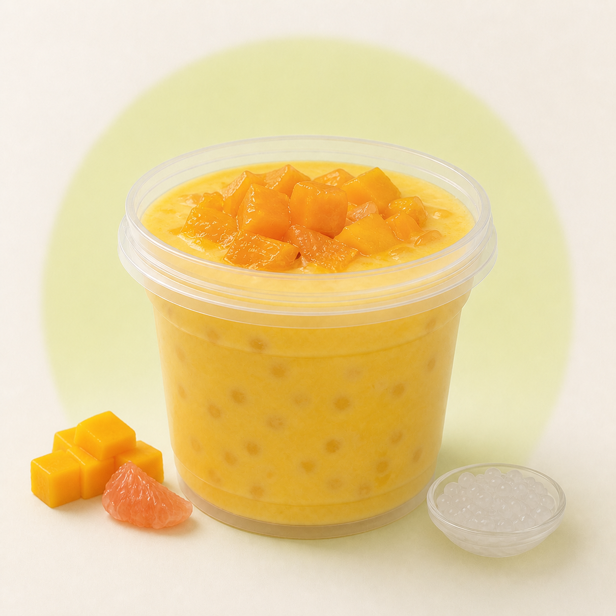 Mango Pomelo Sago Coconut dessert by Crazy Coconut